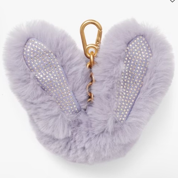 NWT KATE SPADE PURPLE RABBIT EARS KEYCHAIN - Picture 2 of 3